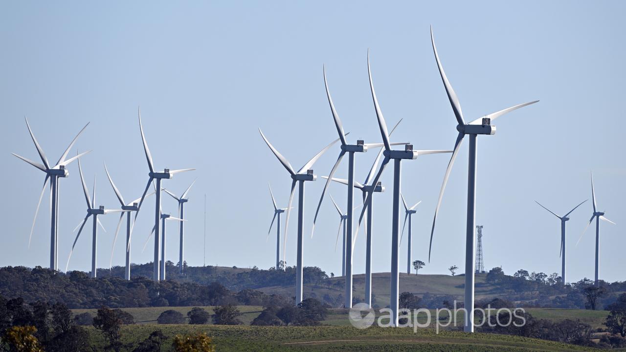 Wind farm in Goulburn
