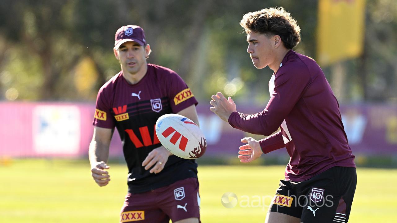 Billy Slater and Reece Walsh.