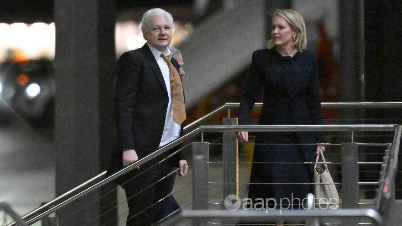WikiLeaks founder Julian Assange arrives at Canberra Airport